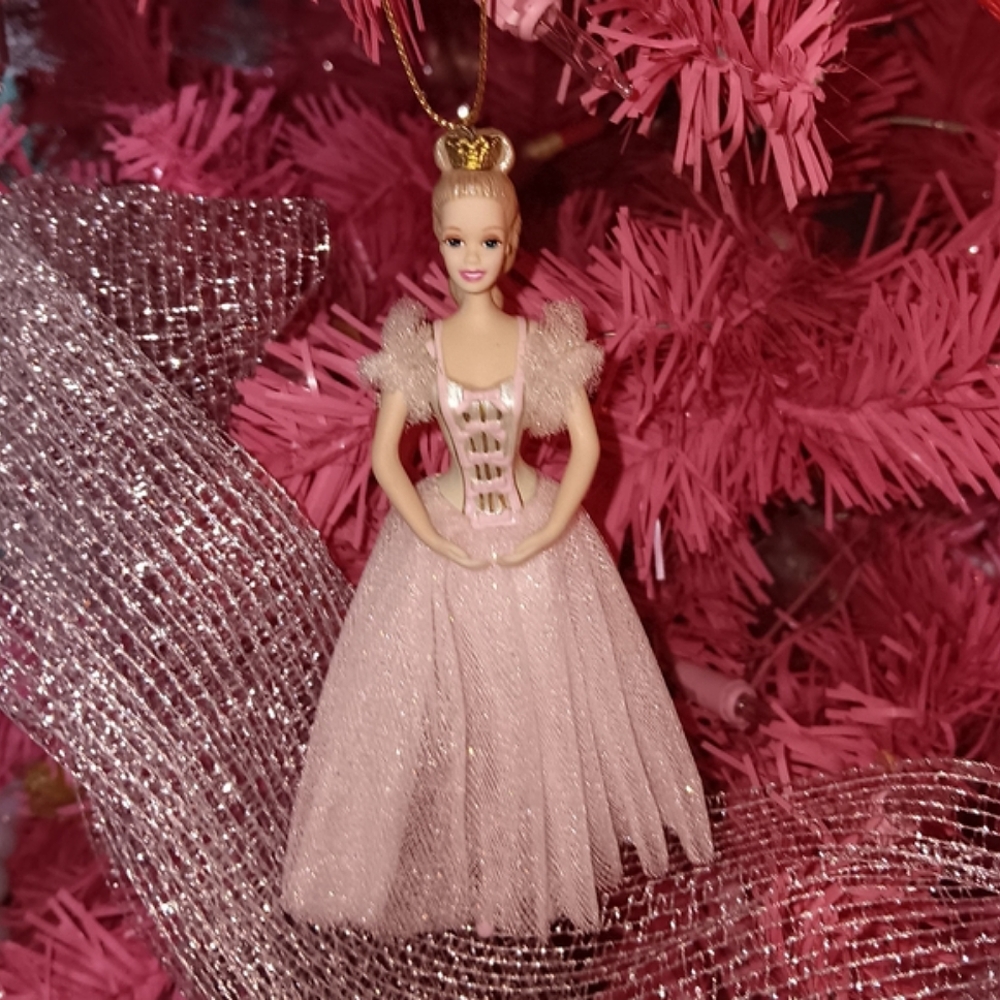 VINTAGE 90s Barbie Doll Sugar Plum Fairy Ballerina Nutcracker Avon Ornament - Picture 1 of 11
